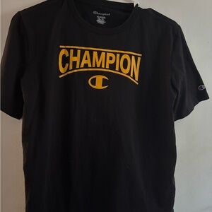 Champion Black and Yellow T-Shirt Boys XL